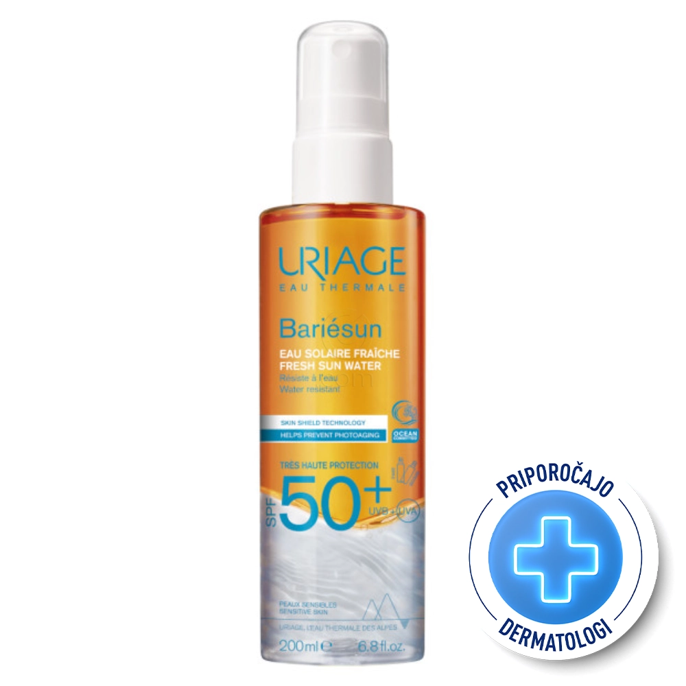 Uriage Bariesun, oljna termalna vodica za zaščito pred soncem - ZF50+ (200 ml)